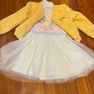 Yellow and White Kids Matching Set